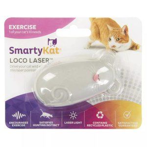 Smartykat Loco Laser Exercise Electronic Light Cat Toy - Grey